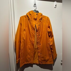 Yellow Columbia rain jacket